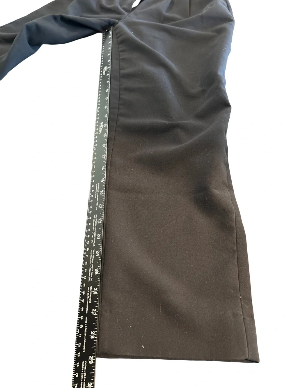 Abercrombie & Fitch Pleated HighRise Tailored Trousers Black S 25 Dark Academia